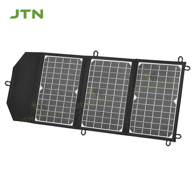 کمپینگ بیرونی سفارشی شده ETFE 21W شارژر خورشیدی تاشو قابل تاشو پنل های خورشیدی قابل حمل با پورت USB