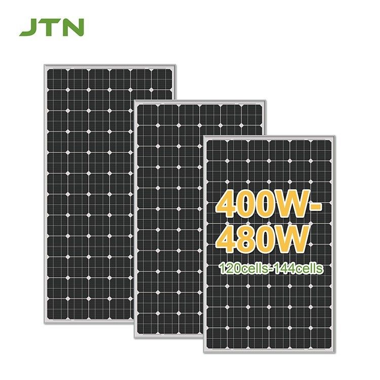 پانل خورشیدی مونو PV 480W تمام سیاه پانل های خورشیدی 475W 485W اندازه سلول 156.75mmx156.75mm