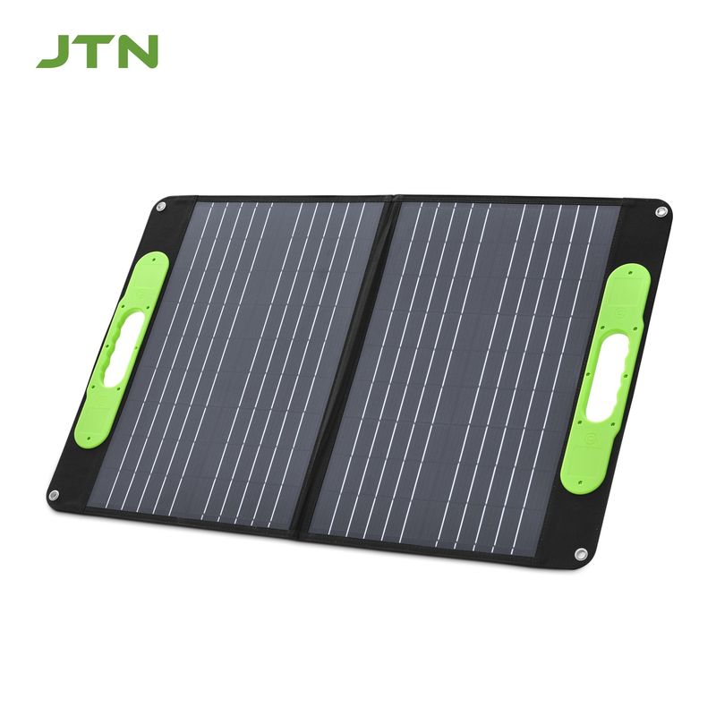مواد سطحی PET/ETFE پانل شارژر خورشیدی تاشو 100W برای کمپینگ و RV