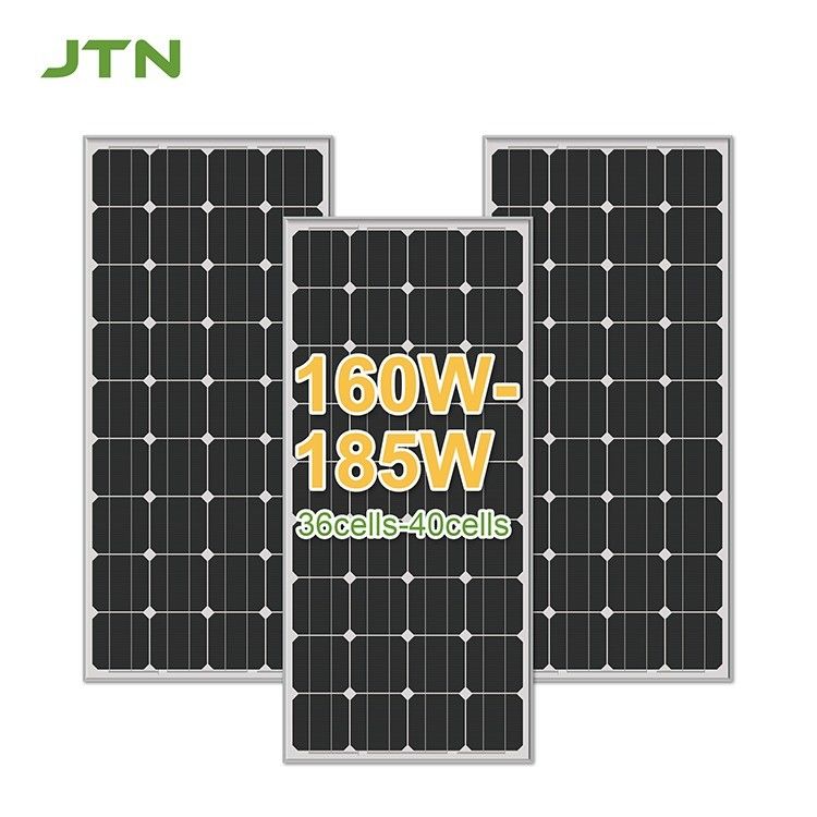 پانل خورشیدی تک کریستال 170w برای صرفه جویی در انرژی RV و گواهینامه CE/FCC/ROHS/PSE