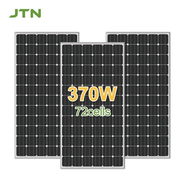 تکنولوژی PERC 370w 375w 48v پانل خورشیدی تک کریستال برای خانه 156.75mmx156.75mm
