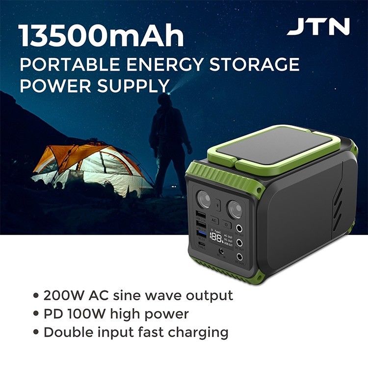 پنل خورشیدی برای کمپینگ در فضای باز ایستگاه برق ژنراتور قابل حمل Lifepo4 لیتیوم 110V 200W