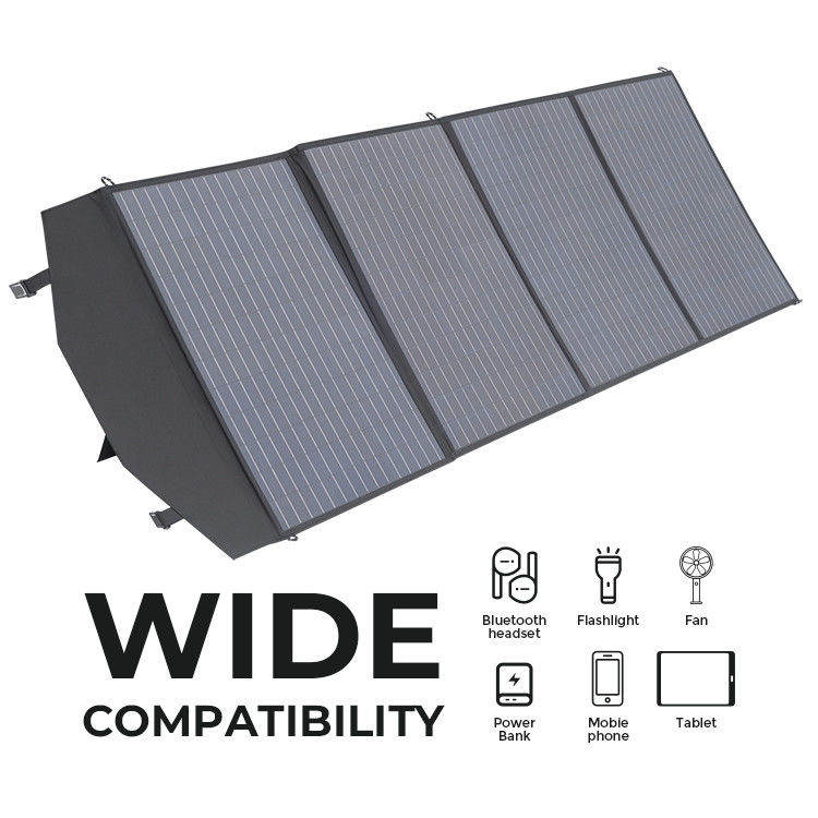 OEM/ODM پشتیبانی شده 200W شارژر پنل خورشیدی قابل انعطاف قابل حمل برای کمپینگ و پیاده روی